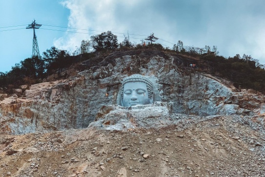 An Giang | Tượng Phật Thích Ca điêu khắc đá cao nhất thế giới 