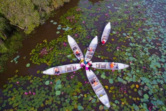 Làng nổi Tân Lập • Con đường quá xinh dành riêng cho hội mê sống ảo