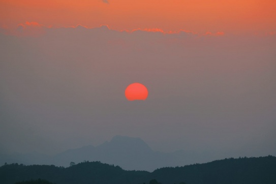 Hoàng hôn Tà Xùa đẹp đến nao lòng.