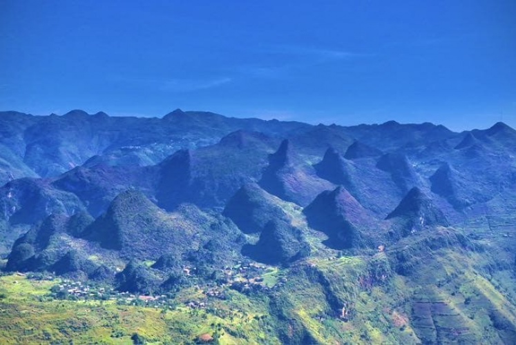 Hà Giang hôm nay 1 màu xanh ngắt.