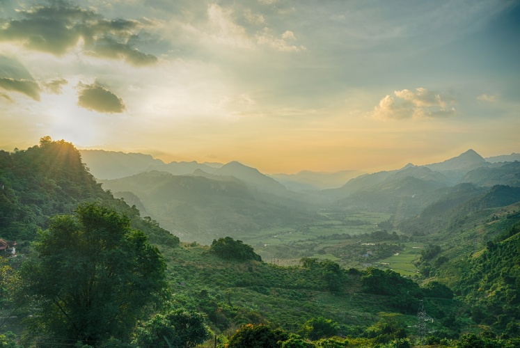 Hoàng hôn Mộc Châu